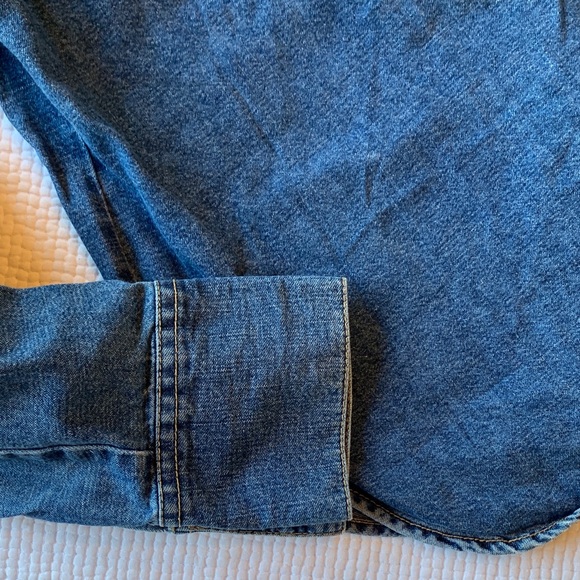 Lucky Brand Blue Denim Shirt with Snap Close - Picture 11 of 16